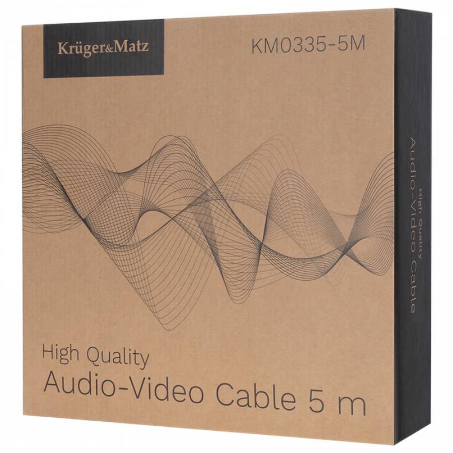 Set Cablu Difuzor Mufe Banana X2 Cupru 15awg 5m K&m