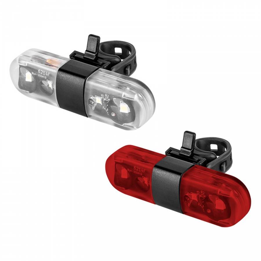 Set Iluminat Bicicleta USB, Fata Spate LED-uri 60lm