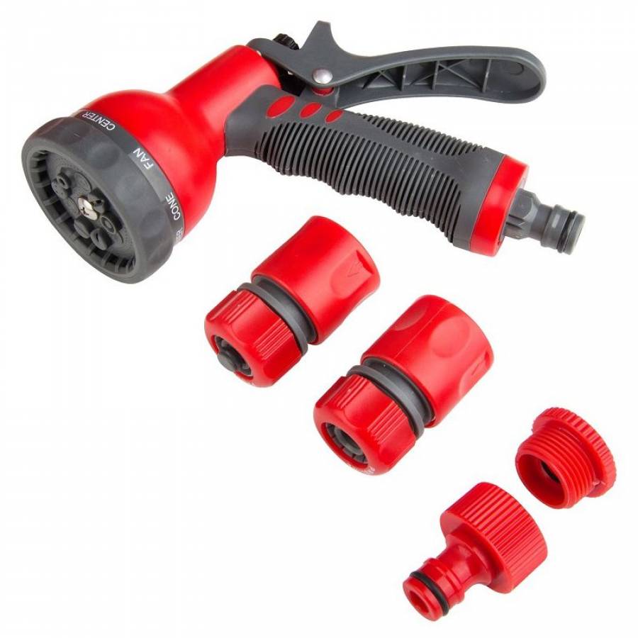 Set irigat pistol, multi-accesorii pentru furtun.