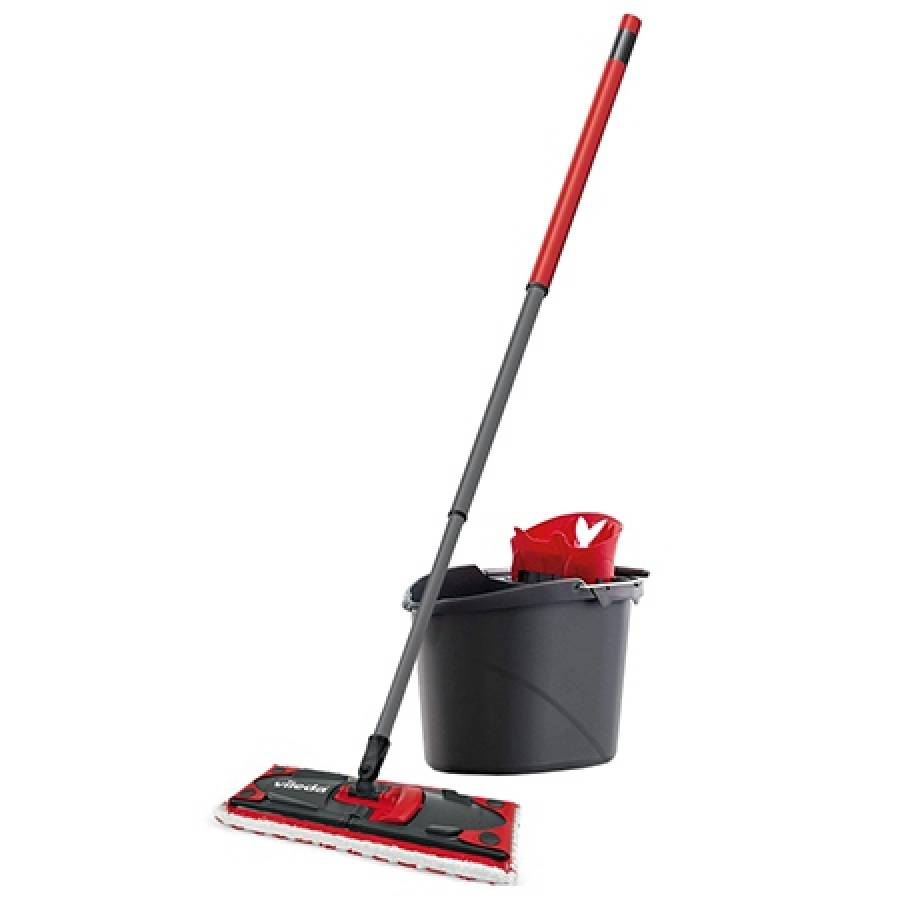 Mop Plat Ultramax Vileda cu Galeata și Pedală