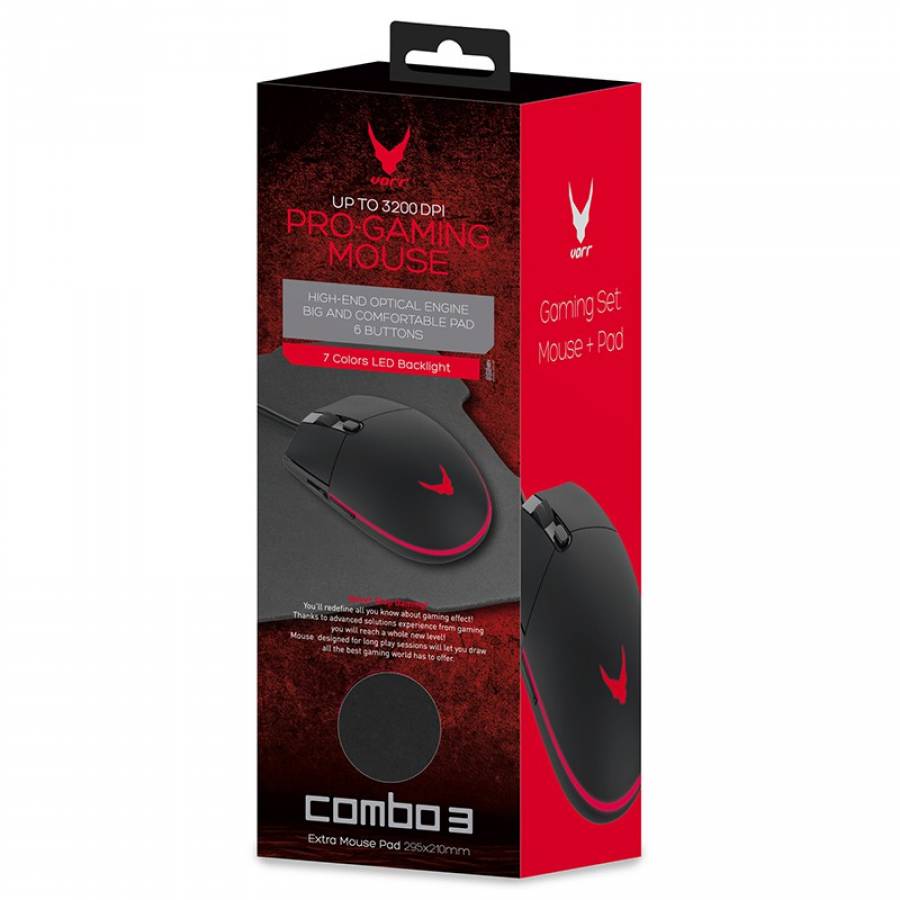 Set mouse gaming rapid cu mousepad incluzat