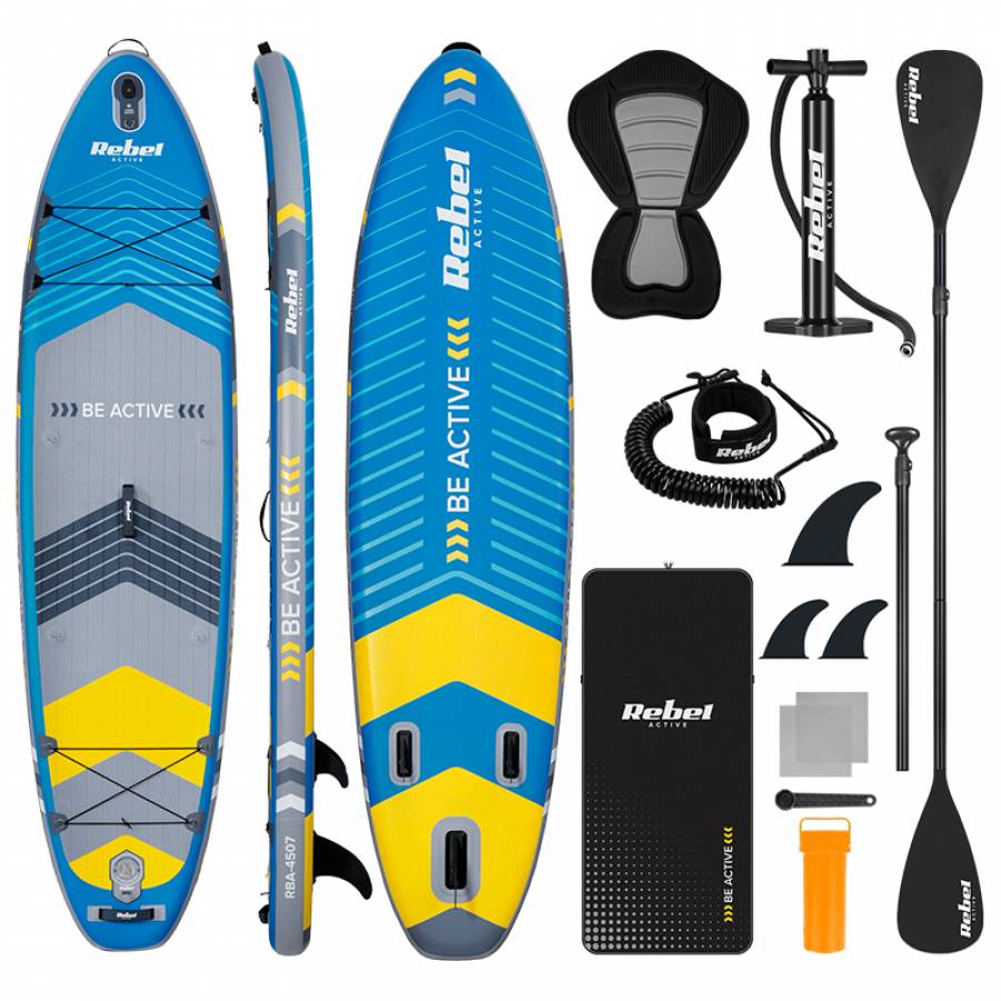 Kit Stand Up Paddle Gonflabil cu Scaun 335x84x15 cm