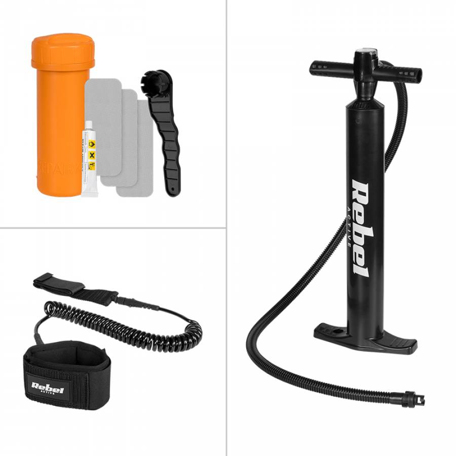 Set Placa Gonflabila Stand Up Paddle Sup 244x76x10 Cm