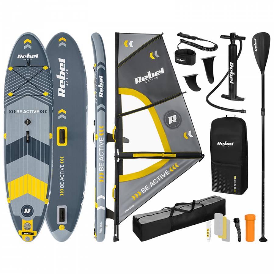 Set Placa Gonflabila Windsurfing Sup 305x76x15 Cm