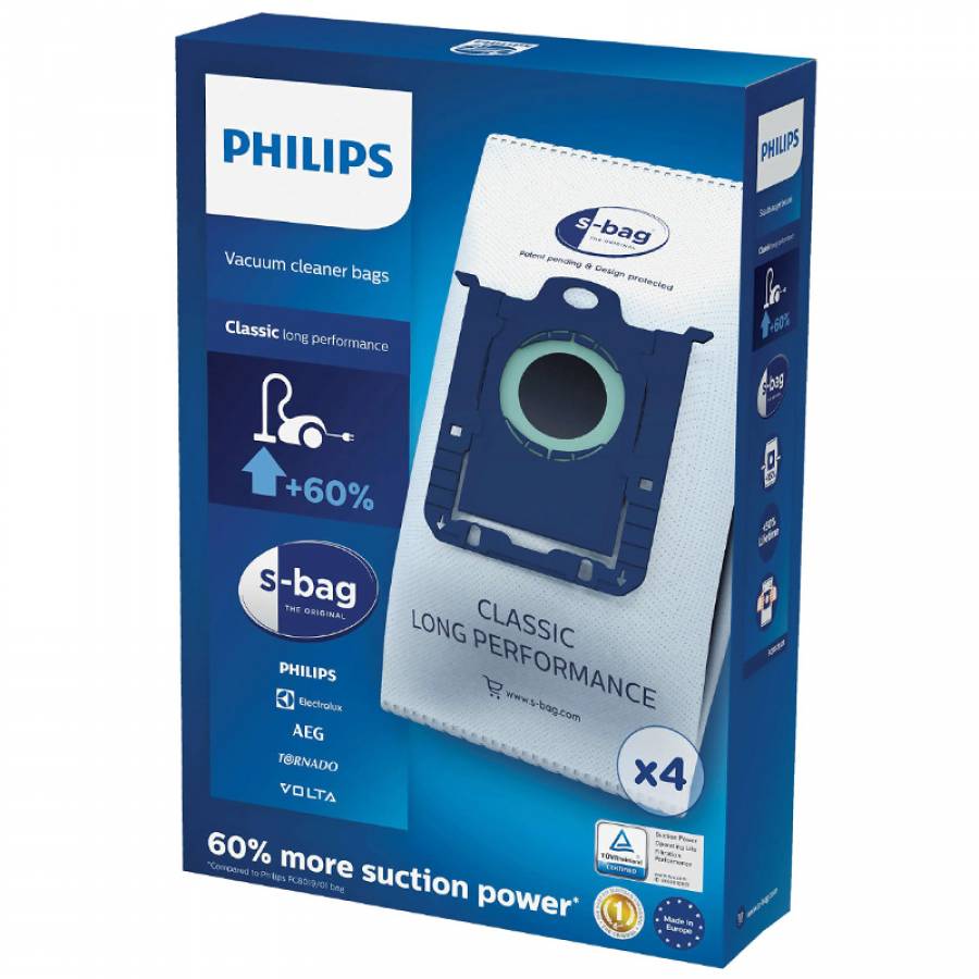 Pachet Saci Aspirator S-bag 4 Unitati, Potrivit pentru Majoritatea Marcilor