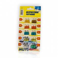 Sigurante Auto Mini 10buc, 5A-30A, Dimensiuni 10x16x5mm