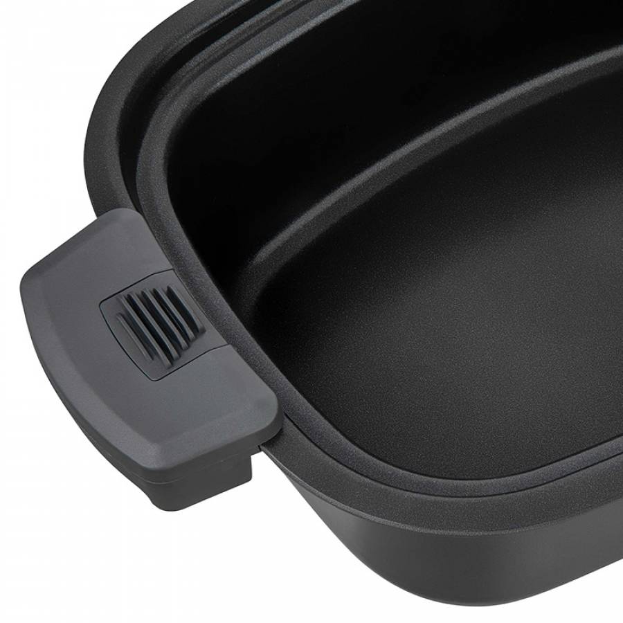 Slow Cooker cu Capacitate 6 L, Putere 1350 W, Argintiu