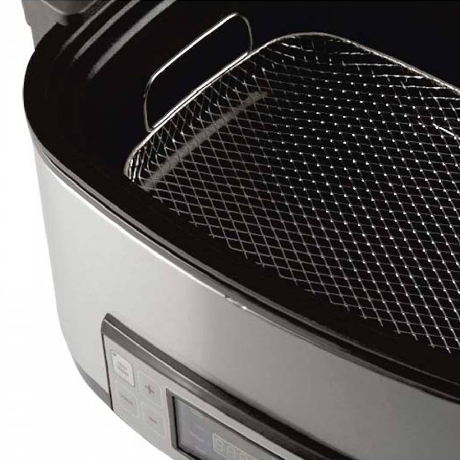 Slow Cooker cu Capacitate 6 L, Putere 1350 W, Argintiu