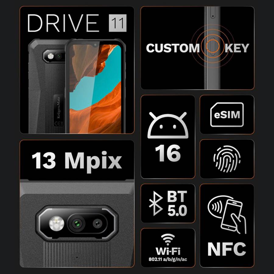 Telefon Mobil Conducere 11 Android 16 Kruger&matz