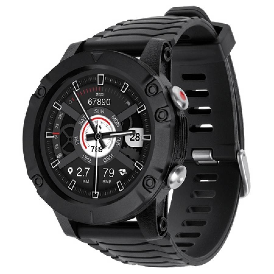 Smartwatch Activity GPS Black Kruger&matz, monitorizare somn, 5 zile.
