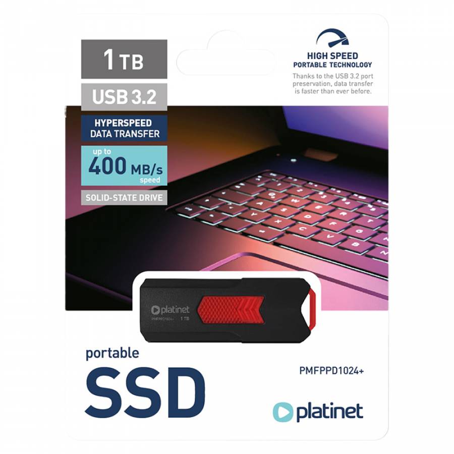 Ssd Drive Portabil Usb 3.2 Max 400mb/s 1024gb