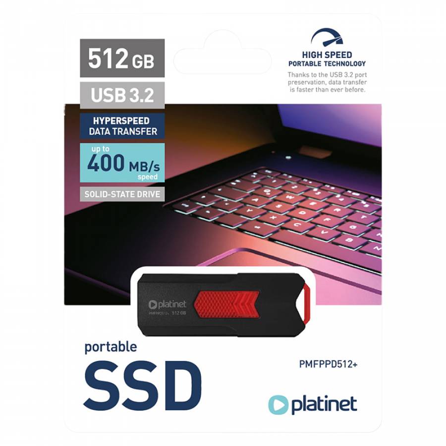 Ssd Drive Portabil Usb 3.2 Max 400mb/s 512gb
