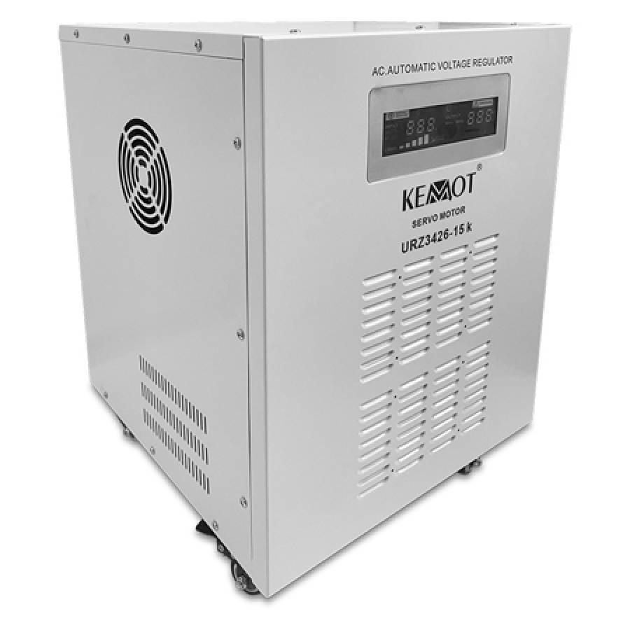 Regulator tensiune automatizat 15kva marca Kemot.