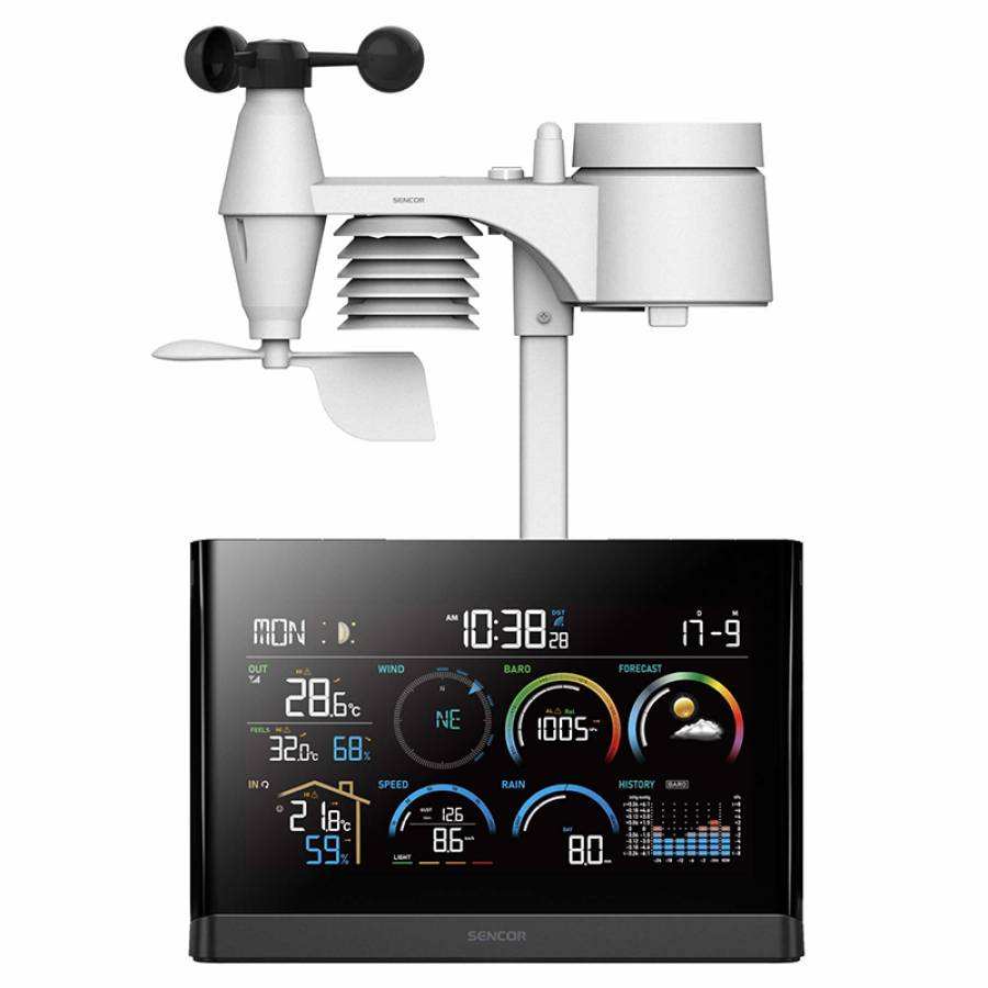 Monitorizeaza conditiile meteorologice exterioare cu precizie si fiabilitate.