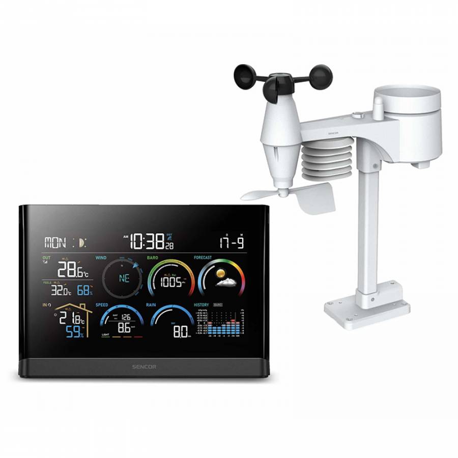 Monitorizeaza conditiile meteorologice exterioare cu precizie si fiabilitate.