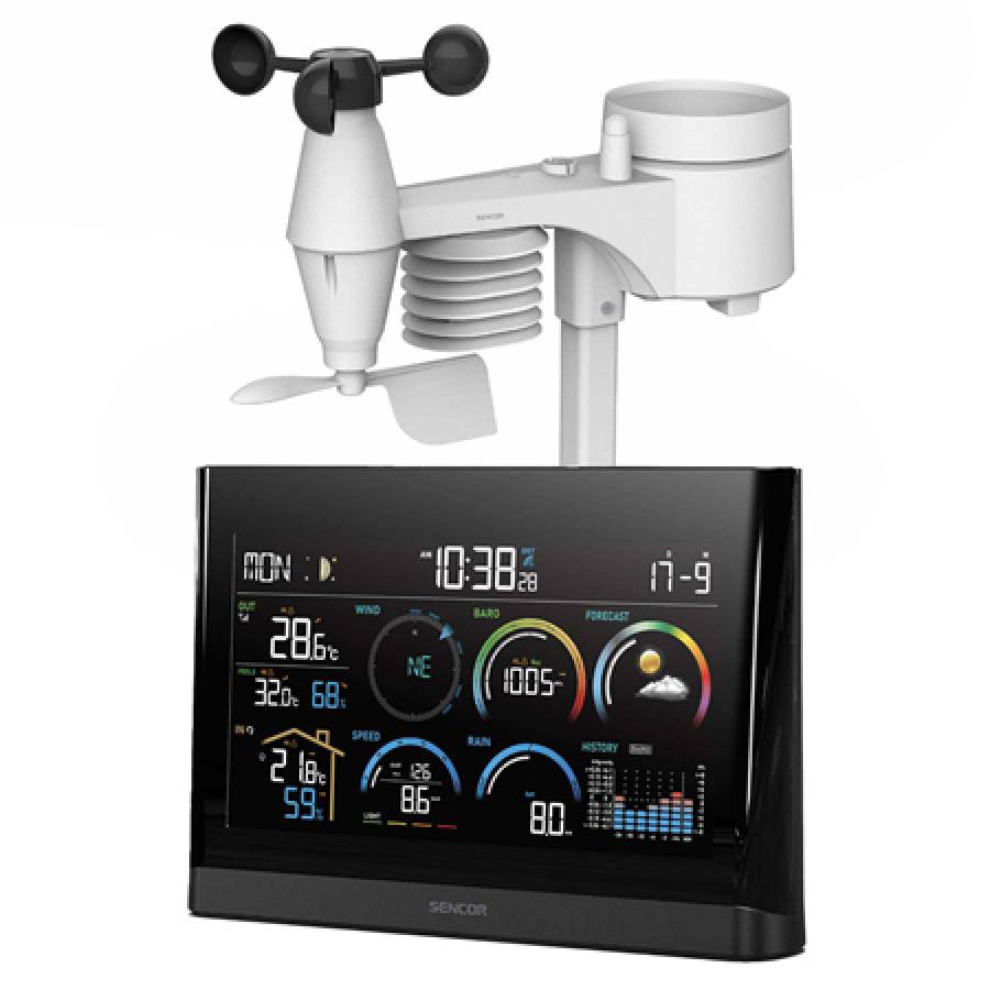 Monitorizeaza conditiile meteorologice exterioare cu precizie si fiabilitate.