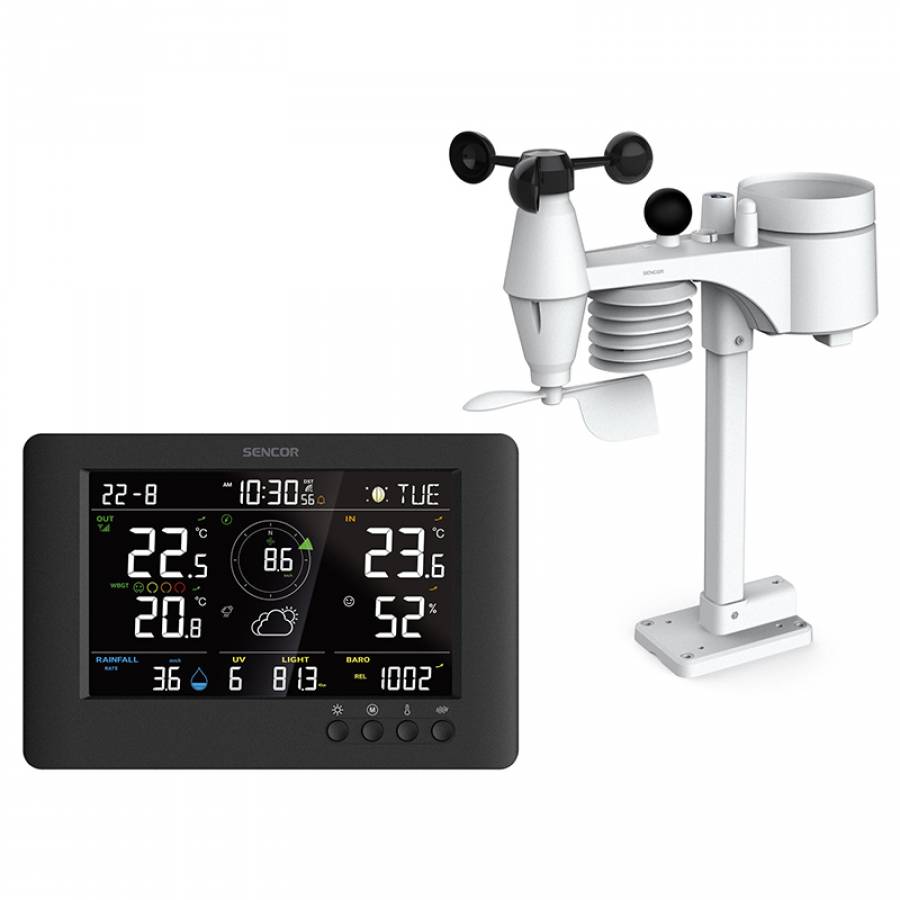 Senzor meteorologic wireless, perfect pentru monitorizarea conditiilor meteo actuale.