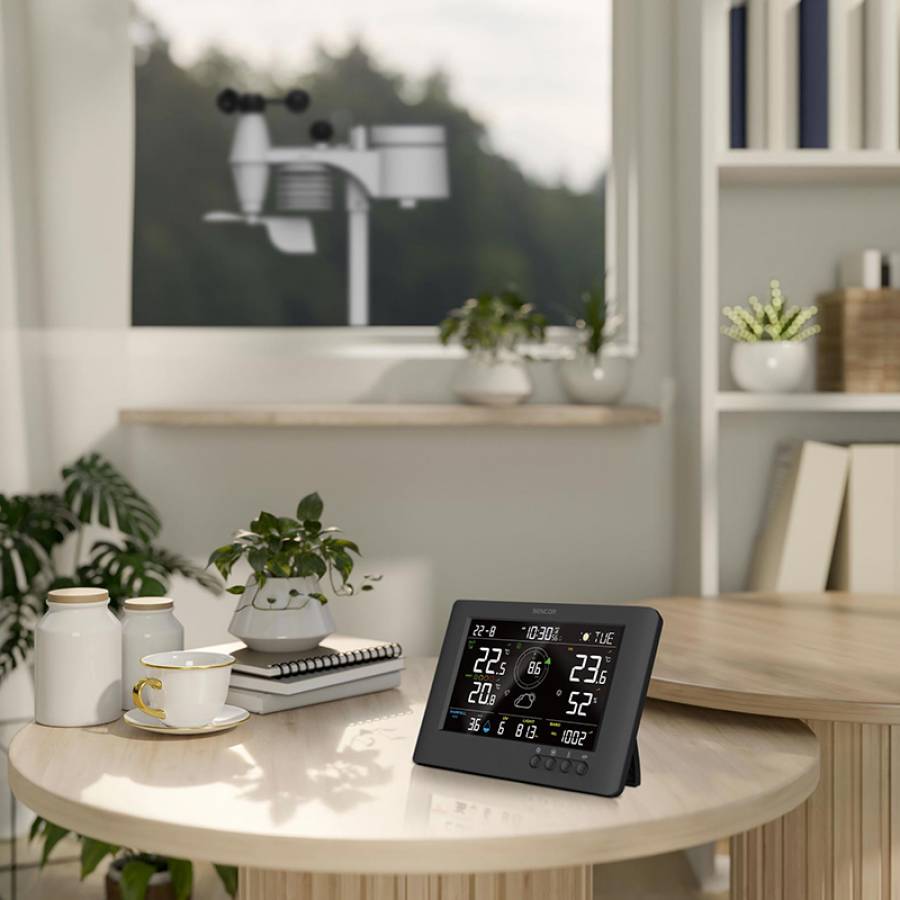 Senzor meteorologic wireless, perfect pentru monitorizarea conditiilor meteo actuale.