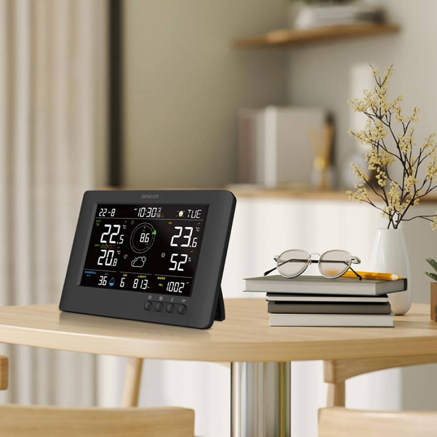 Senzor meteorologic wireless, perfect pentru monitorizarea conditiilor meteo actuale.