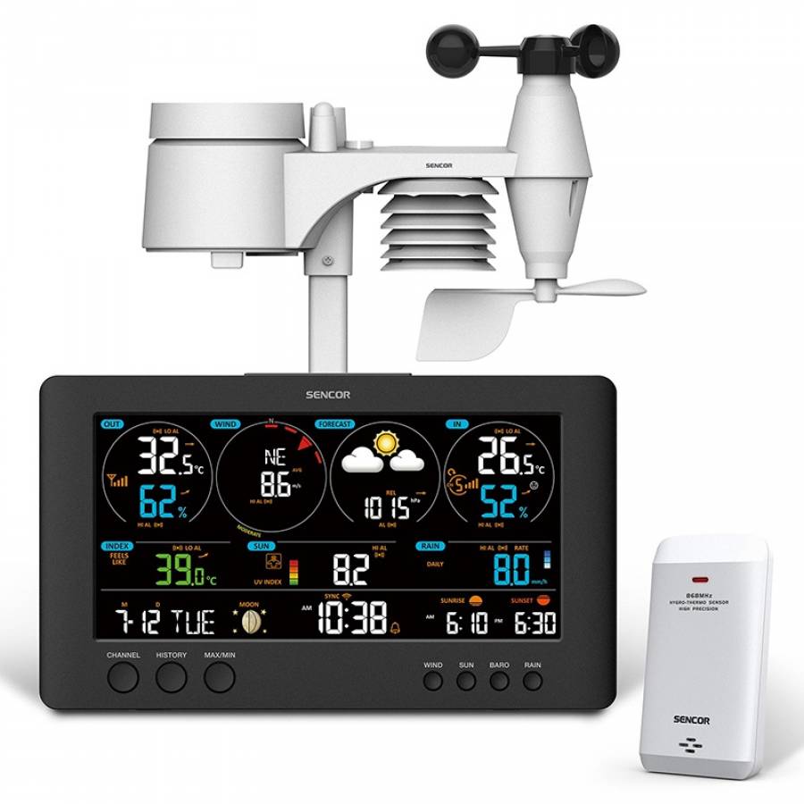 Statie Meteo Profesionala WiFi Sws 12500 Senc - Performanta, conectivitate, functionalitati complete.
