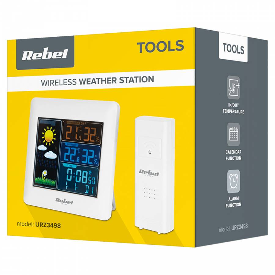 Statie Meteo Wireless Rebel cu Senzor Exterior - Pret special
