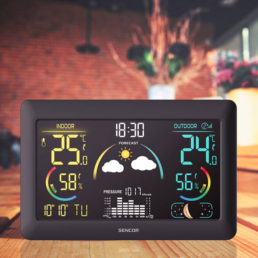 Monitorizeaza conditiile meteo cu precizie, fara fir, marca Sencor.