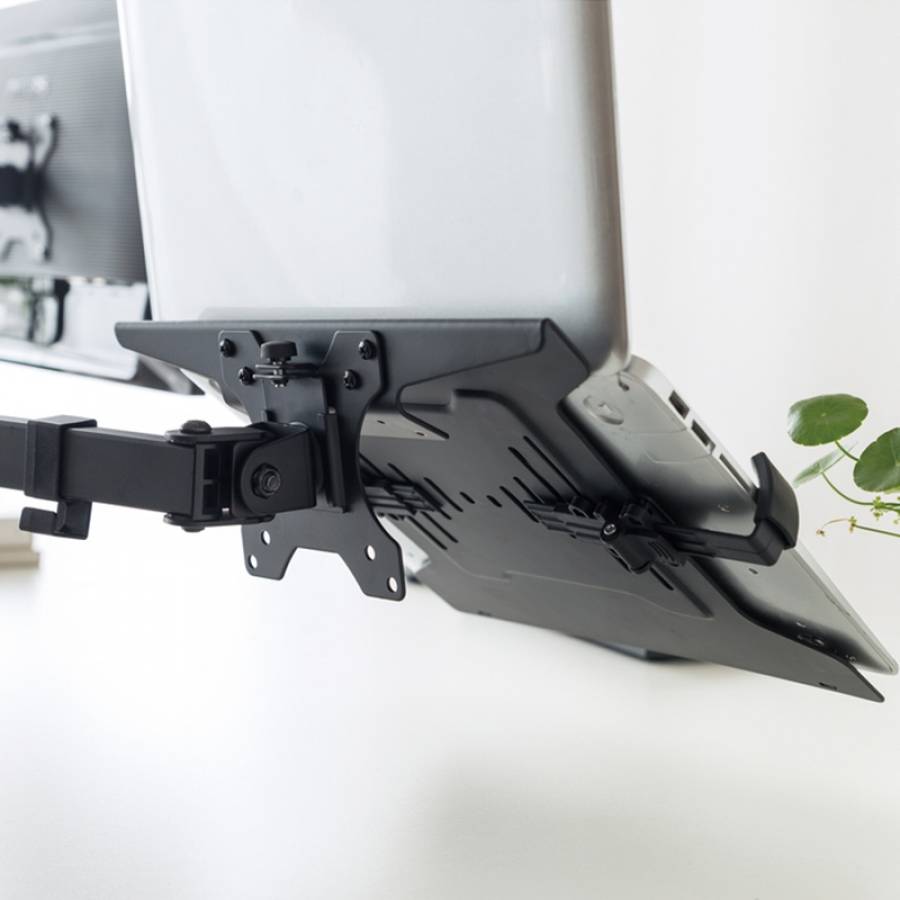 Suport Laptop Otel Negru VESA Stell