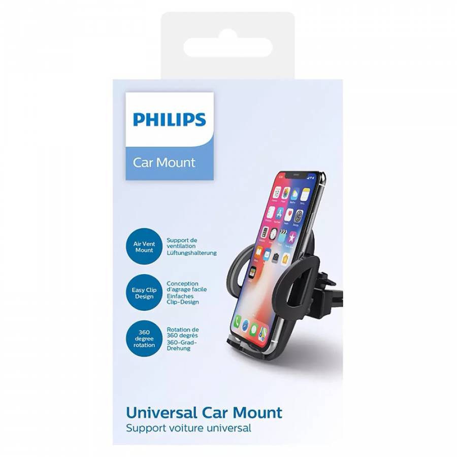 Suport Auto Telefon Philips Ventilatie Rotatie 360 Grade