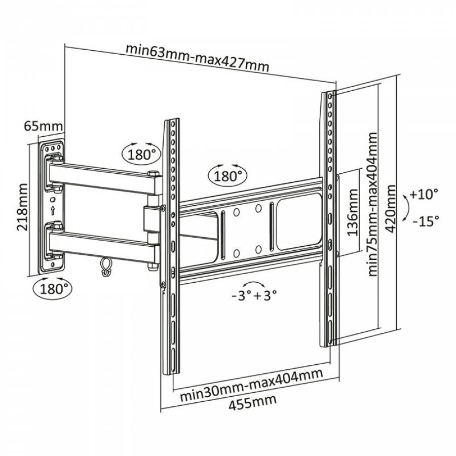 Suport de Perete TV LED 32-55 Inch Universal
