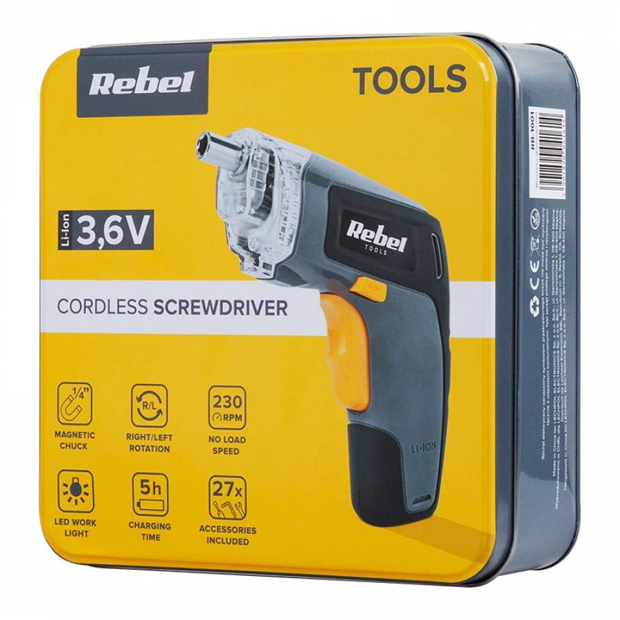 Rebel: Surubelnita Cu Acumulator De 3.6v 1300mah