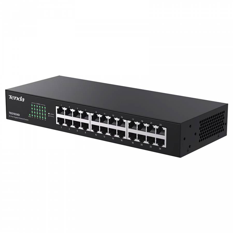 Switch 24 Porturi Gigabit Ethernet Tenda de mare viteza.