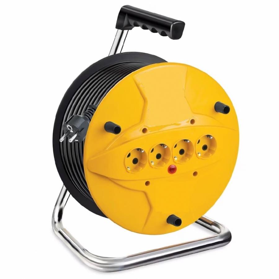 Tambur Prelungitor Electric cu Cablu de 35m, 3x1.5mm