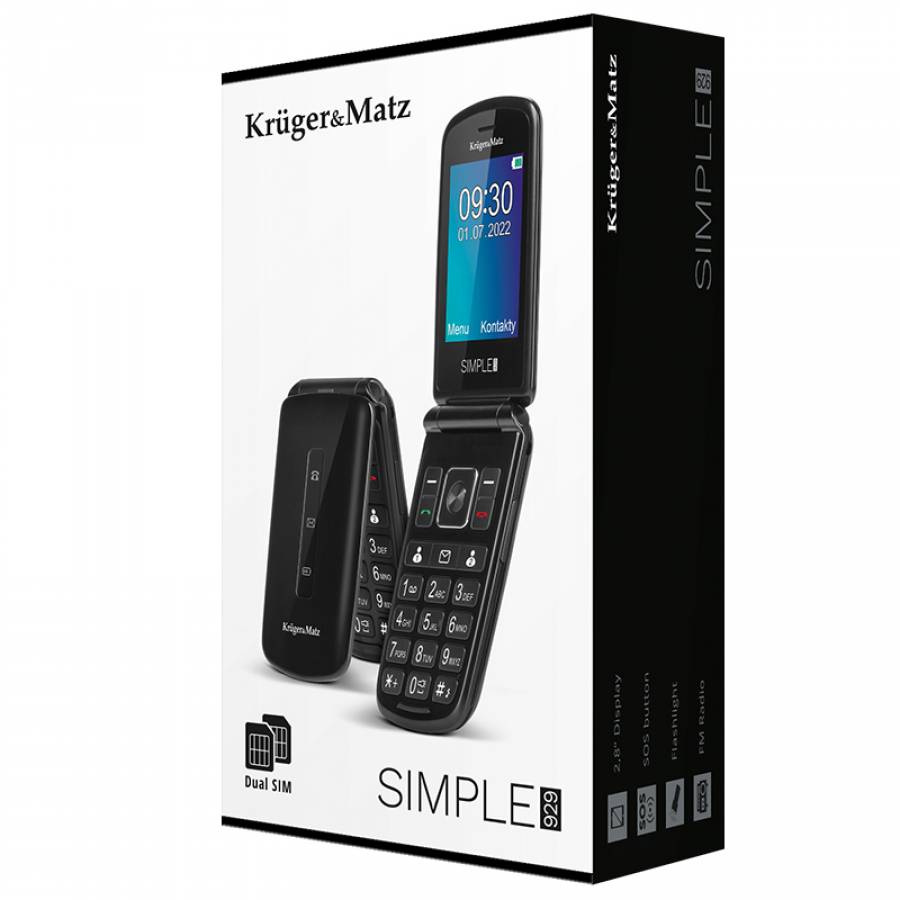Telefon Mobil Seniori 929 Buton Sos Kruger&Matz