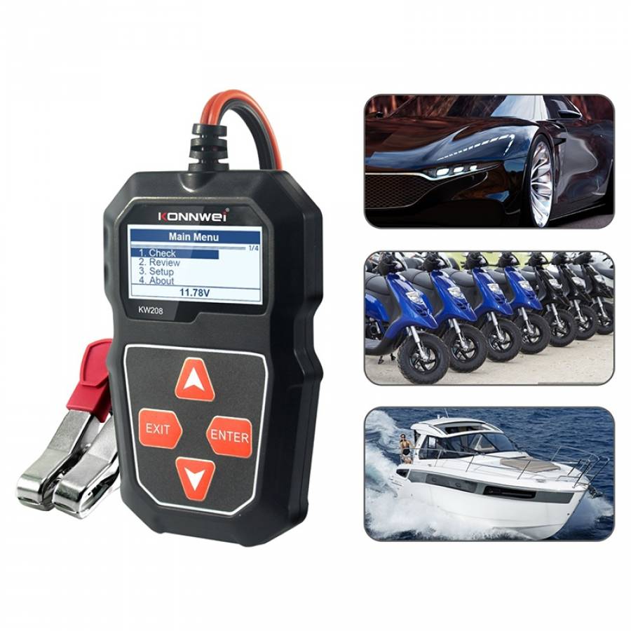 Dispozitiv pentru testat baterii auto si sistemul lor electric.