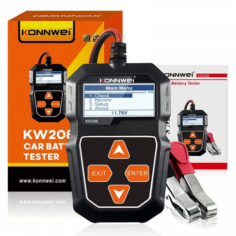 Dispozitiv pentru testat baterii auto si sistemul lor electric.