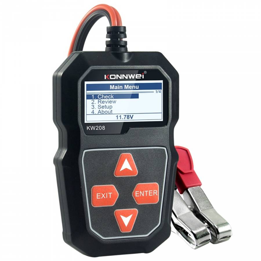 Dispozitiv pentru testat baterii auto si sistemul lor electric.