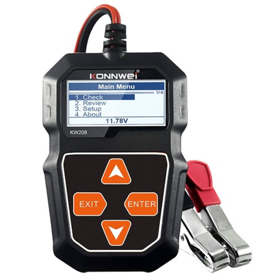 Dispozitiv pentru testat baterii auto si sistemul lor electric.