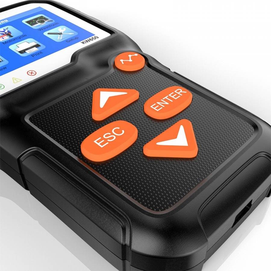 Echipament de testare a bateriilor auto.