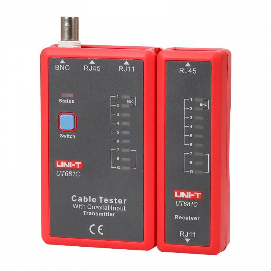 Tester cabluri Ethernet, telefon, BNC, HDMI