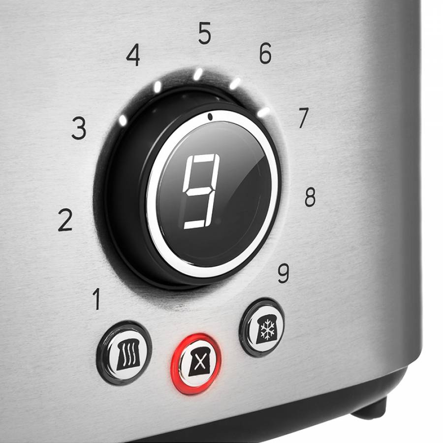 Toaster Sencor 1000W: Design premium, 2 fante, functii multiple