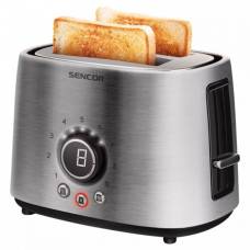 Toaster Sencor 1000W: Design premium, 2 fante, functii multiple