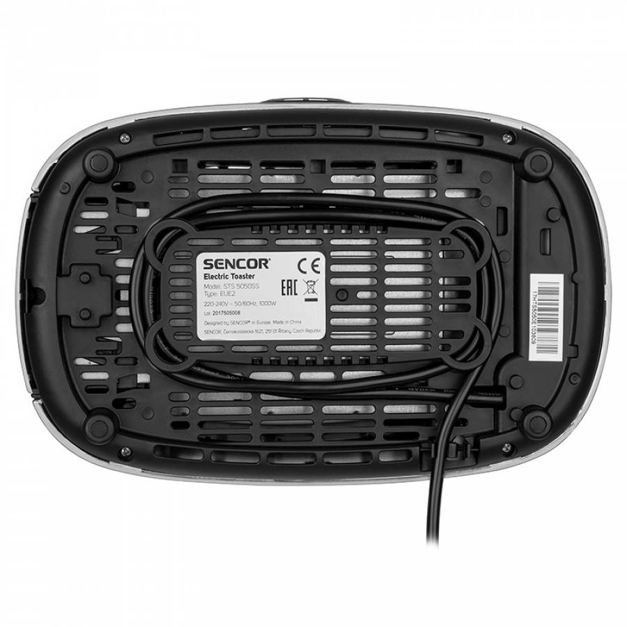 Toaster Sencor 1000W: Design premium, 2 fante, functii multiple