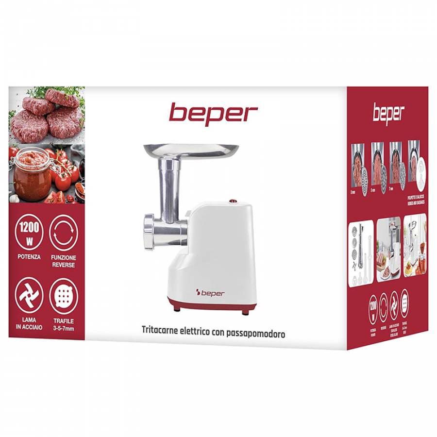 Tocator Electromagnetic pentru Carne cu Stoarcător de Sucuri Beper