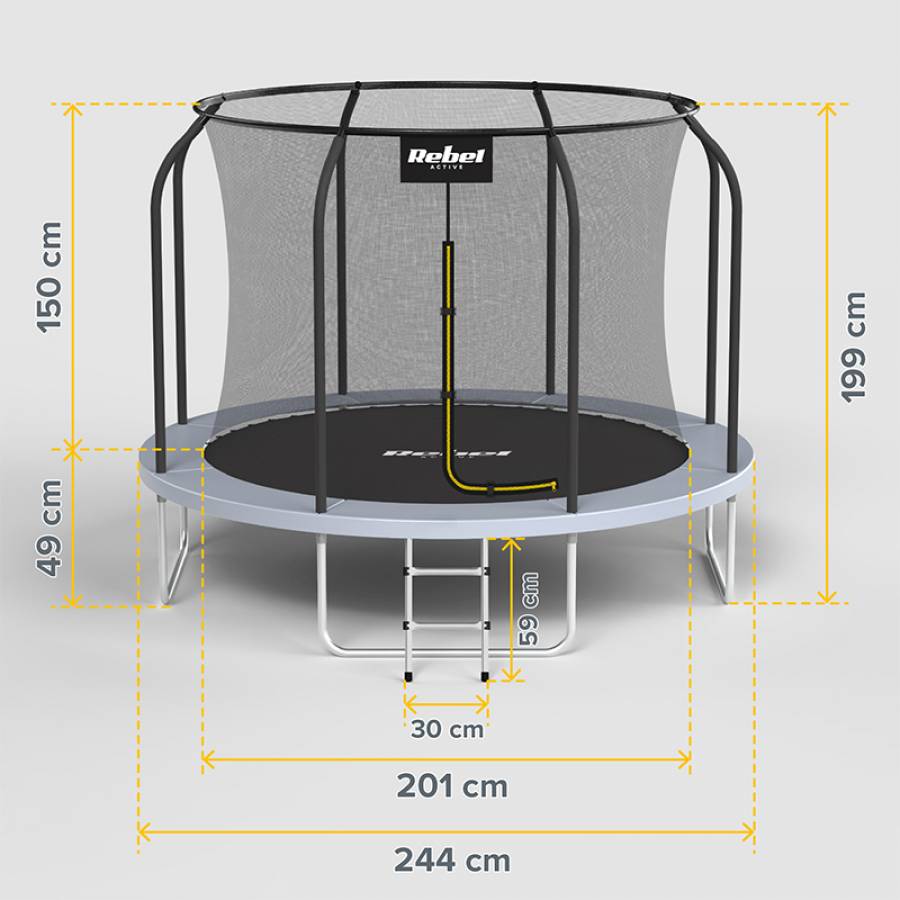 Saritura 8ft 244cm Constructie Robusta pentru Activitati Rebelde