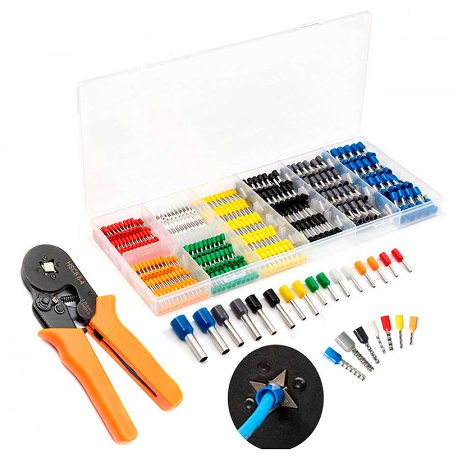 Trusa 800 Conectori Cabluri Torsadate Sertizare