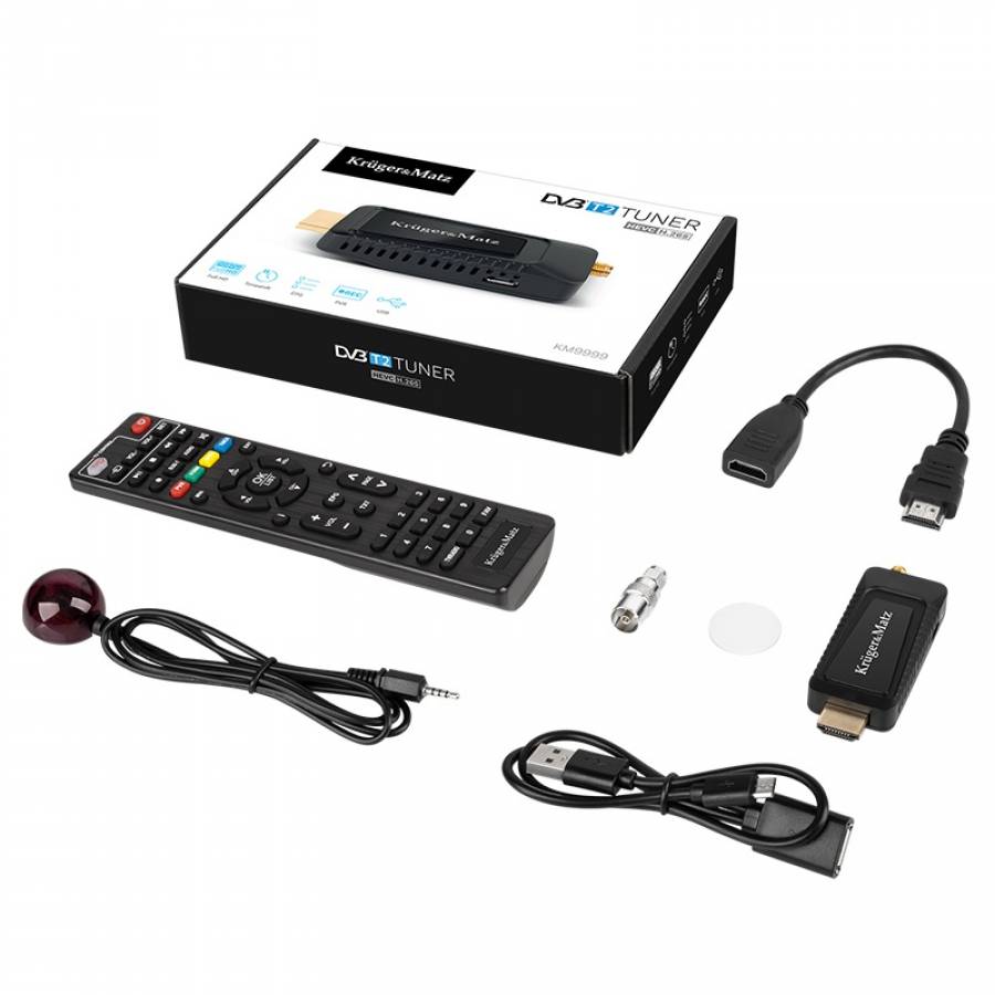 Tuner Dvb-t2 Hevc Hdmi Compact - Kruger&matz