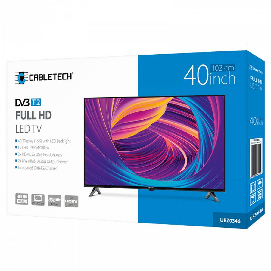 Televizor LED Full HD 40 Inch Cabletech H.265 Hevc