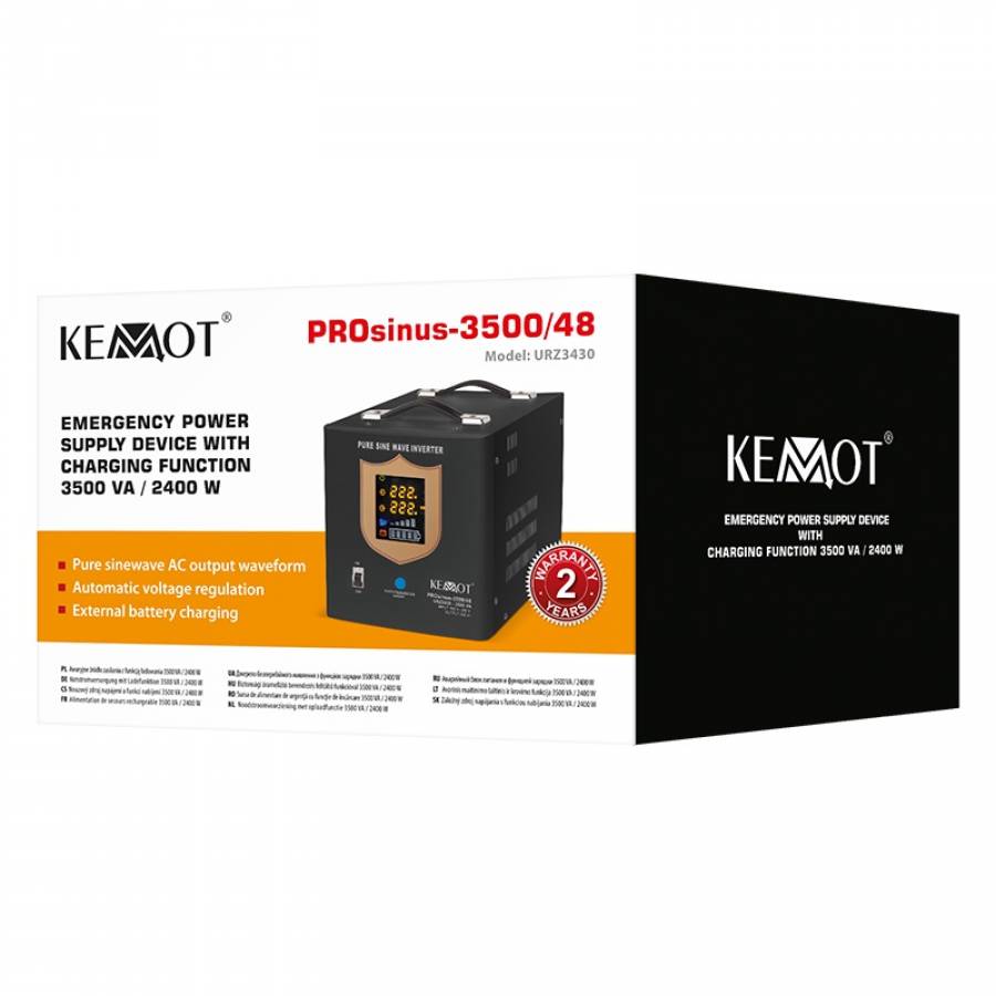 Ups Centrala Inteligenta Sinus Pur 3500va 2400w 48v Negru