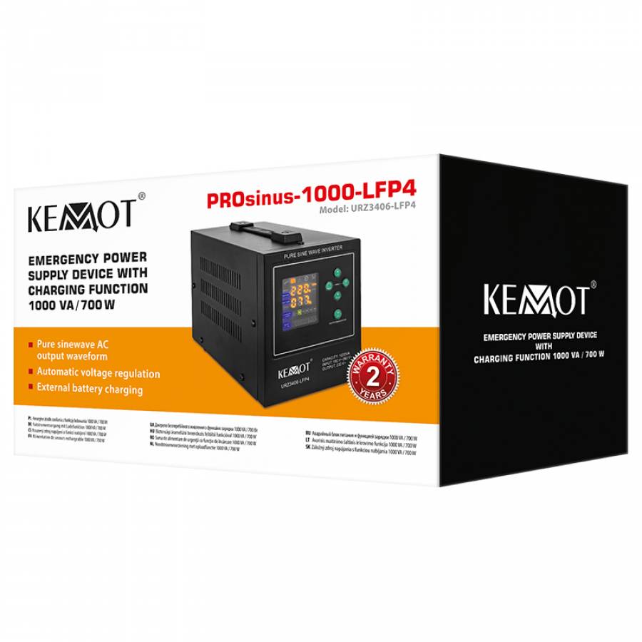 Invertor Solar Sinus Pur Kemot 12V 700W