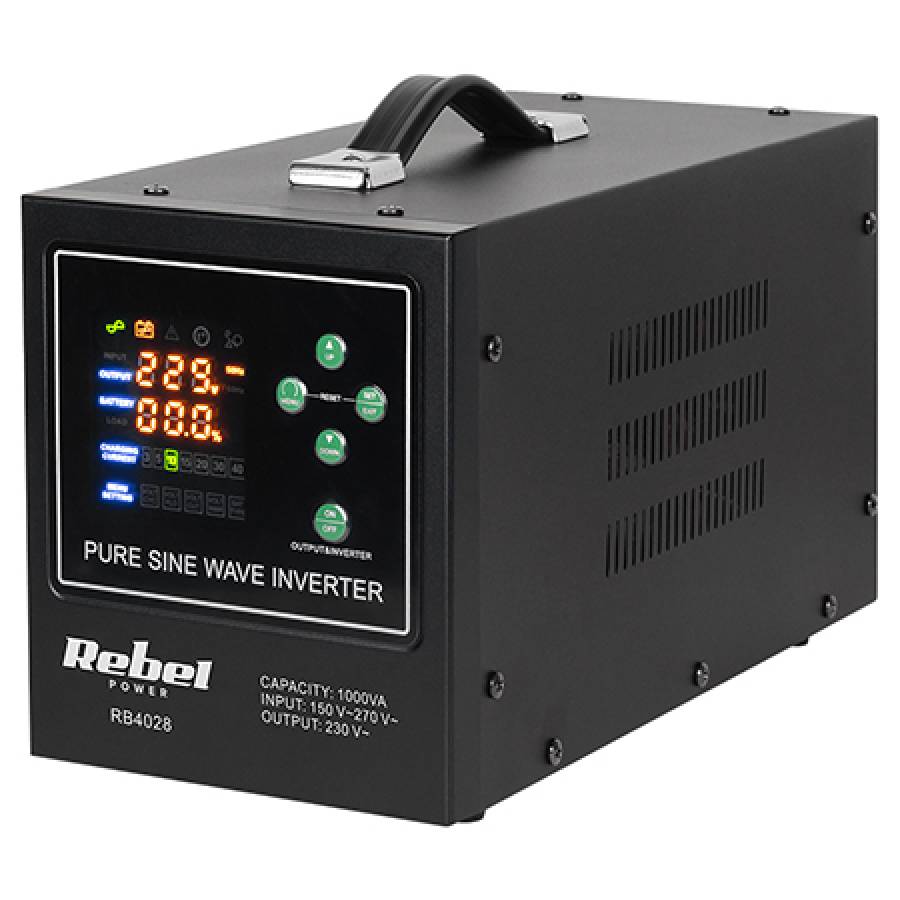 Termice Pure Sinus Inversor 12v 700W 1000VA Rebel